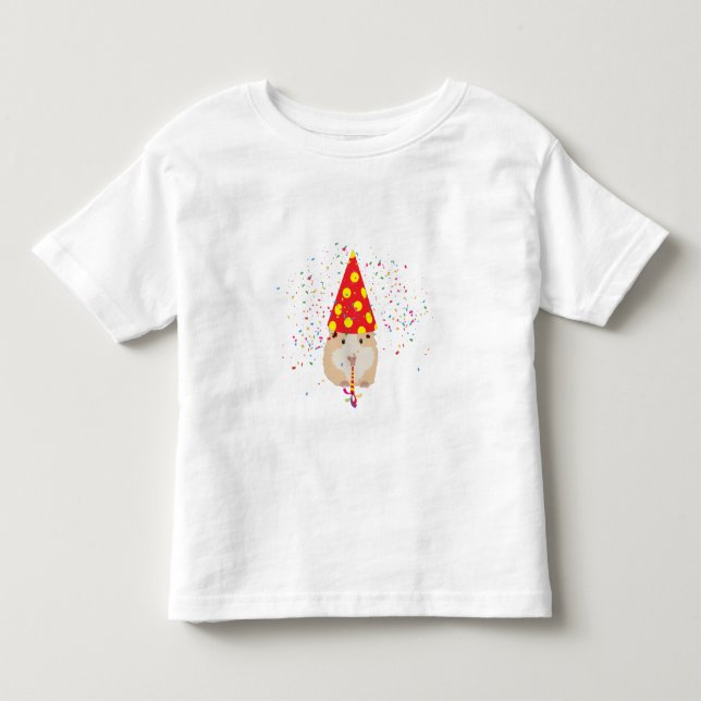 Camiseta De Bebé Fiesta de hámster - Animales que tienen un Fiesta (Anverso)