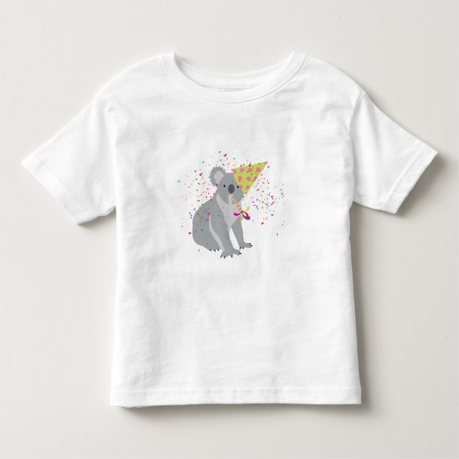 Camiseta De Bebé Fiesta de Koala - Animales en una Fiesta (Anverso)