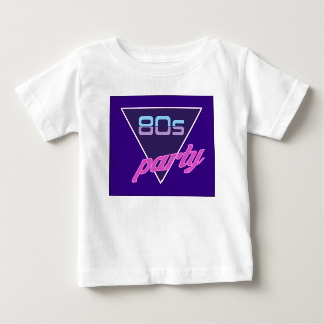 Camiseta De Bebé fiesta de los años 80 (Anverso)