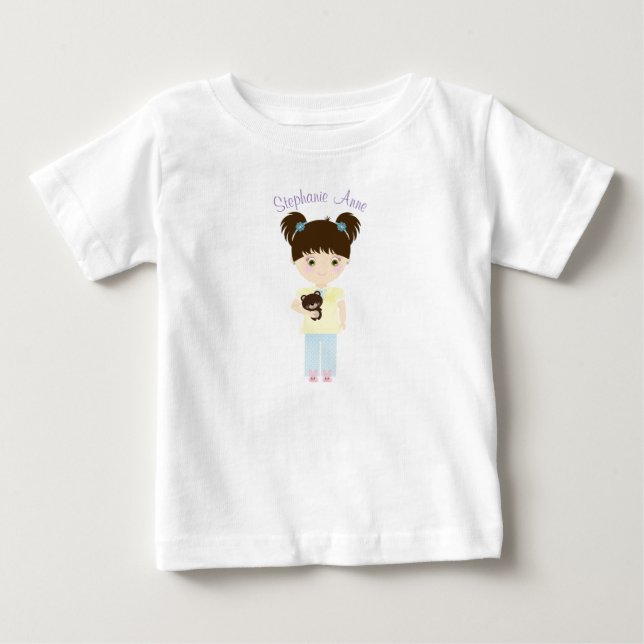 Camiseta De Bebé Fiesta de pijamas con glamping (Anverso)