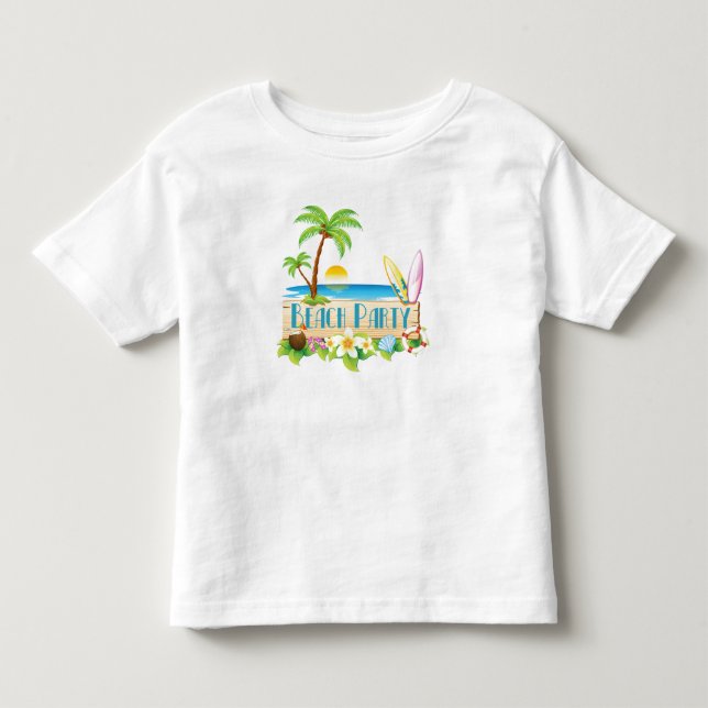 Camiseta De Bebé Fiesta de playa (Anverso)
