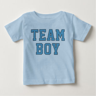 Camiseta De Bebé Fiesta de Revelación de Género del Bebé Team Boy B