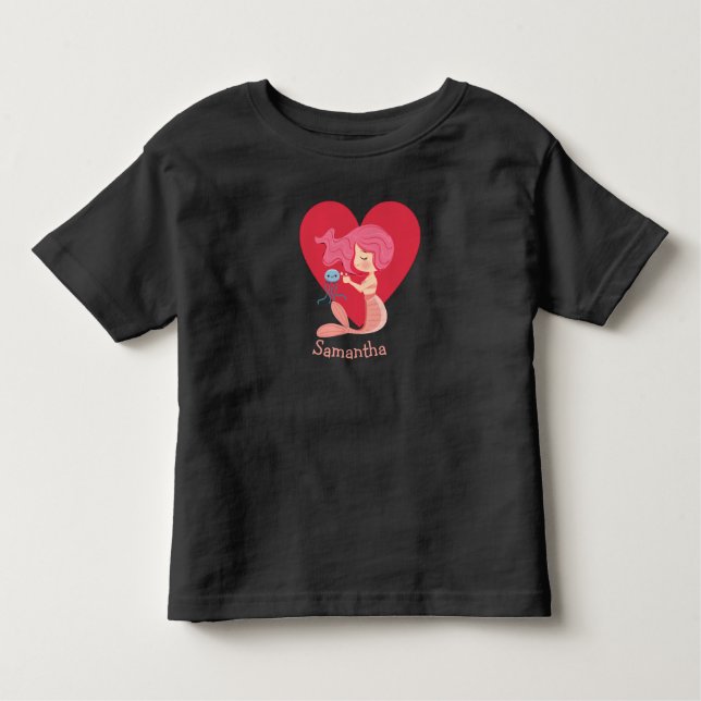 Camiseta de bebé Fiesta de sirena del amor (Anverso)