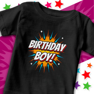 Camiseta De Bebé Fiesta de superhéroes cómico héroe niño cumpleaños