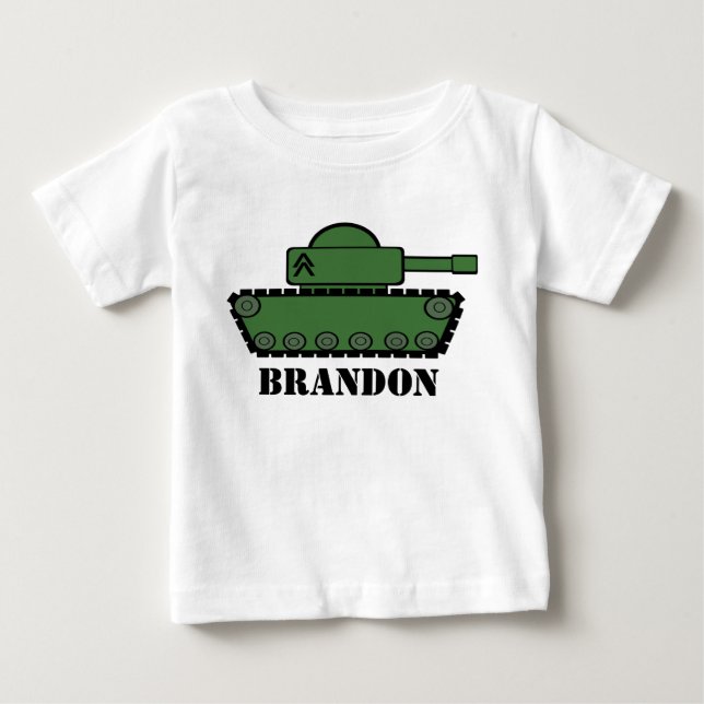 Camiseta De Bebé Fiesta de tanques (Anverso)