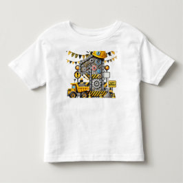 Camiseta De Bebé Fiesta del 1er Cumpleaños de Construcción