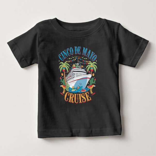 Camiseta De Bebé Fiesta del barco mexicano Cinco De Mayo (Anverso)