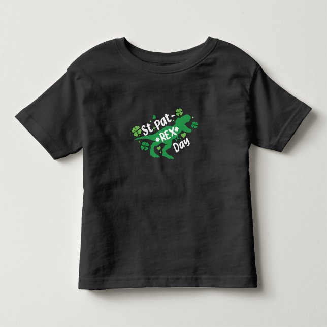 Camiseta De Bebé Fiesta del Día de San Patricio de Dinosaurios (Anverso)