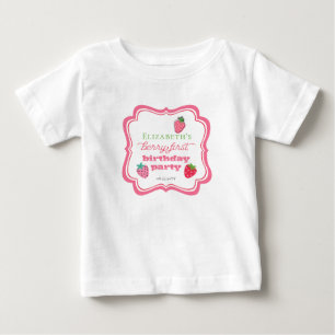 Camiseta De Bebé Fiesta del primer cumpleaños de Strawberries Chica