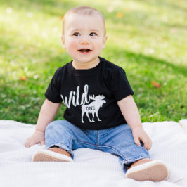 Camiseta De Bebé Fiesta del primer cumpleaños de Wild One Moose