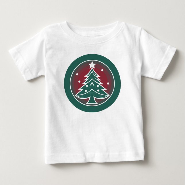 Camiseta De Bebé Fiesta festiva: Un destello de Navidades (Anverso)
