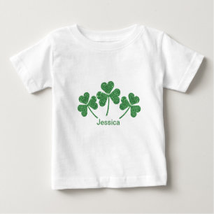 Camiseta De Bebé Fiesta irlandés del Green Shamrock Vine