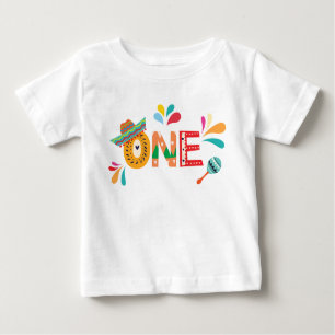Camiseta De Bebé Fiesta mexicana UN cumpleaños