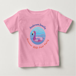 Camiseta De Bebé Fiesta personalizado de la piscina
