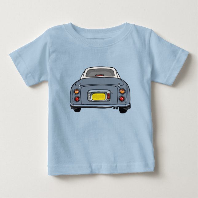 Camiseta De Bebé Figaración Cute Lapis Gray Figaro Coche (Anverso)