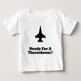 Camiseta De Bebé Fighter Jet listo para un lanzamiento
