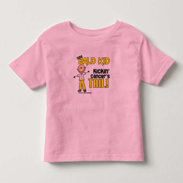 Camiseta De Bebé Figura calva colección (cáncer del palillo de la (Anverso)