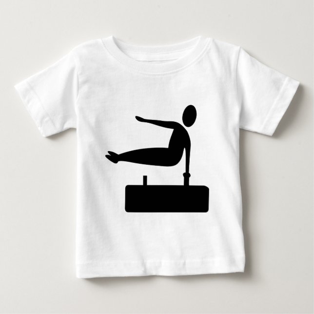 Camiseta De Bebé Figura de bóveda - Negro (Anverso)