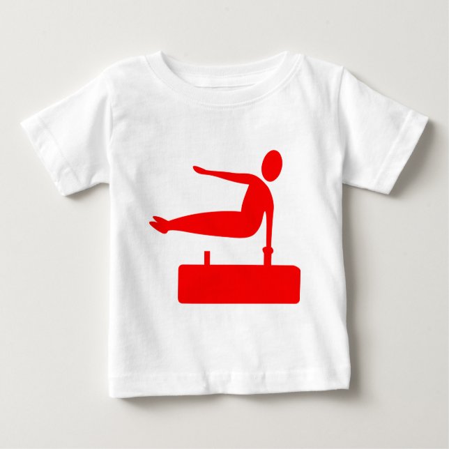 Camiseta De Bebé Figura de bóveda - Rojo (Anverso)