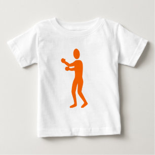 Camiseta De Bebé Figura de boxeo - Naranja
