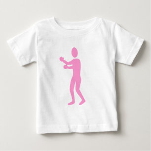 Camiseta De Bebé Figura de boxeo - Rosa