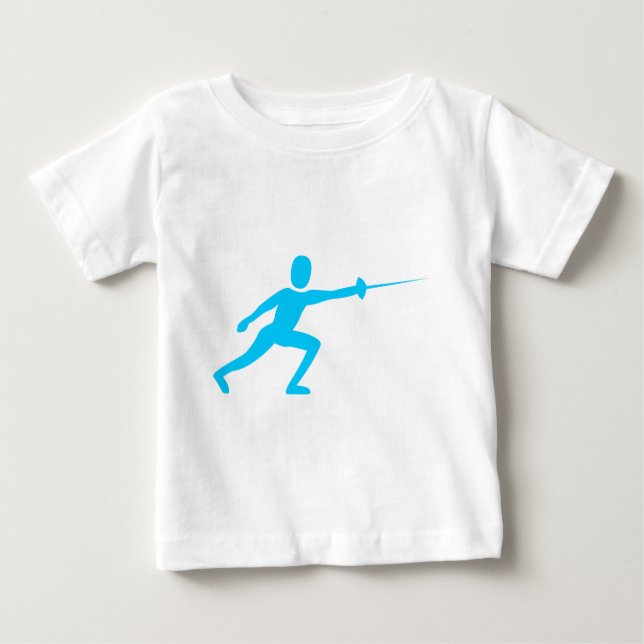 Camiseta De Bebé Figura de la valla: azul cielo (Anverso)