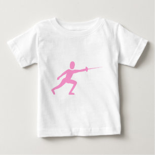 Camiseta De Bebé Figura de la valla - Rosa