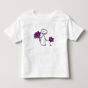 Camiseta De Bebé Figura de palo de corte