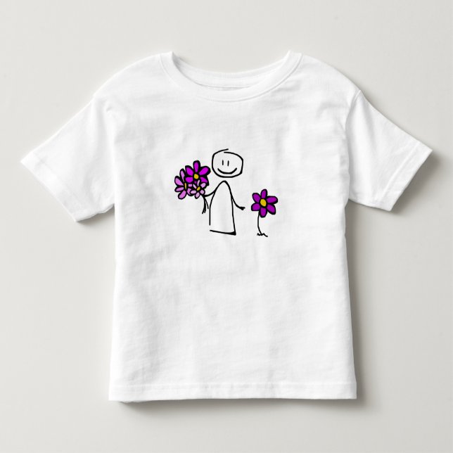 Camiseta De Bebé Figura de palo de corte (Anverso)