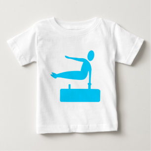 Camiseta De Bebé Figura de Salto - Azul Cielo