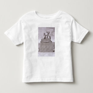 Camiseta De Bebé Figura de una esfinge en el mármol blanco,