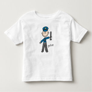 Camiseta De Bebé Figura del palillo del oficial de policía