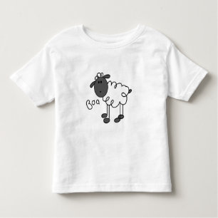Camiseta De Bebé Figura oveja del palillo