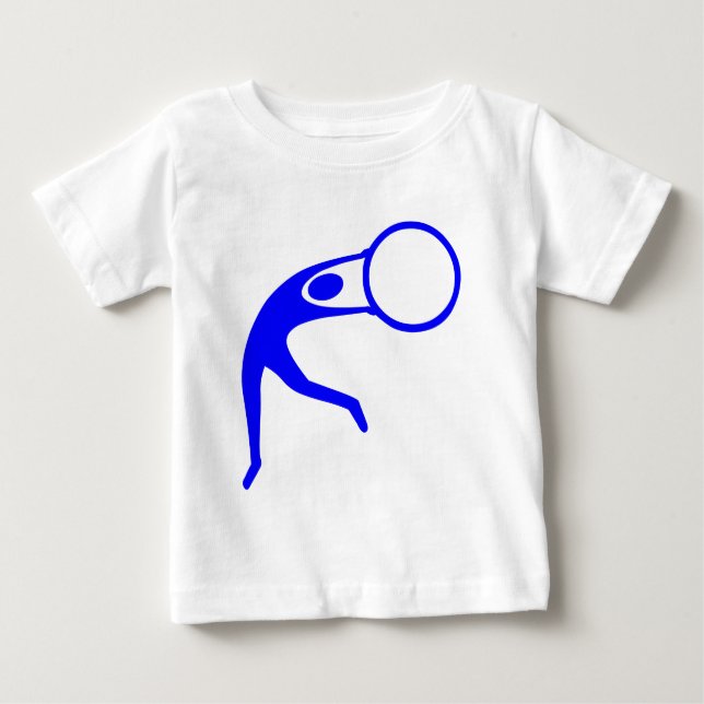 Camiseta De Bebé Figura Rítmica Gimnástica - Azul (Anverso)