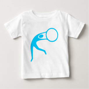 Camiseta De Bebé Figura Rítmica Gimnástica - Azul cielo