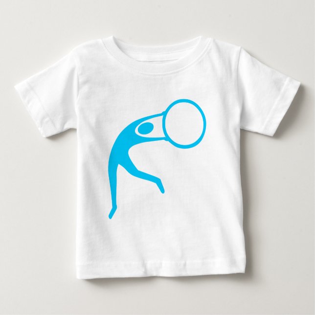 Camiseta De Bebé Figura Rítmica Gimnástica - Azul cielo (Anverso)