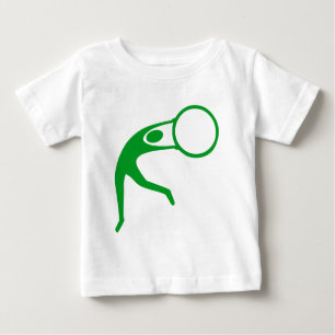 Camiseta De Bebé Figura Rítmica Gimnástica - Verde de hierba
