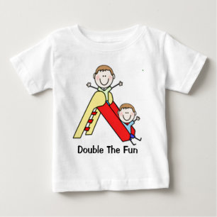 Camiseta De Bebé Figuras dobles