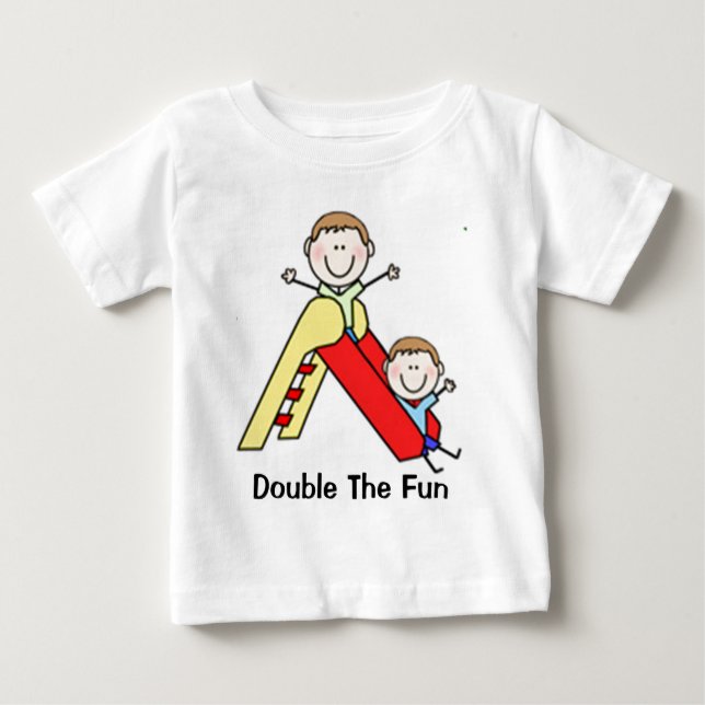 Camiseta De Bebé Figuras dobles (Anverso)