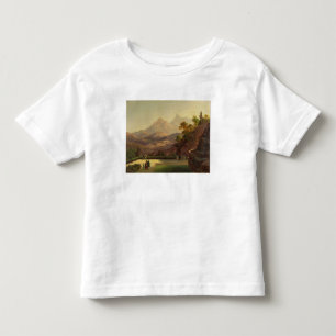 Camiseta De Bebé Figuras elegantes que conversan en una terraza,