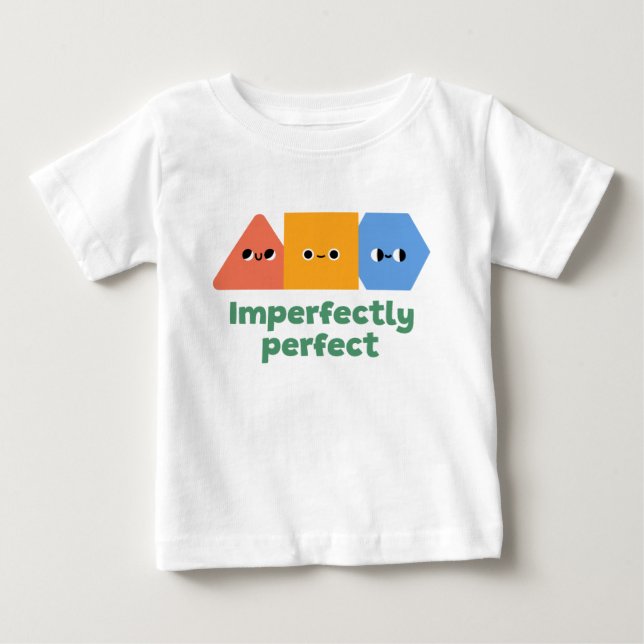 Camiseta De Bebé Figuras Emocionales Coloreadas (Anverso)