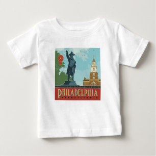 Camiseta De Bebé Filadelfia, PA   Salón de la Independencia