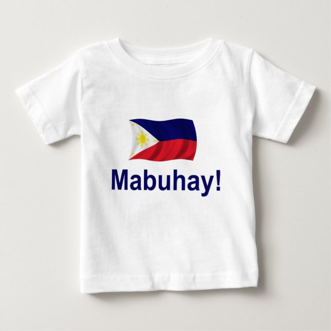 Camiseta De Bebé ¡Filipino Mabuhay! (Anverso)