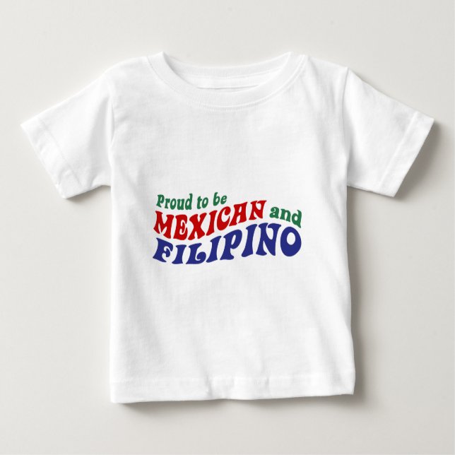 Camiseta De Bebé Filipino mexicano (Anverso)