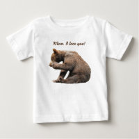 Camiseta de Bebé Fino de Jersey con cachorro de os