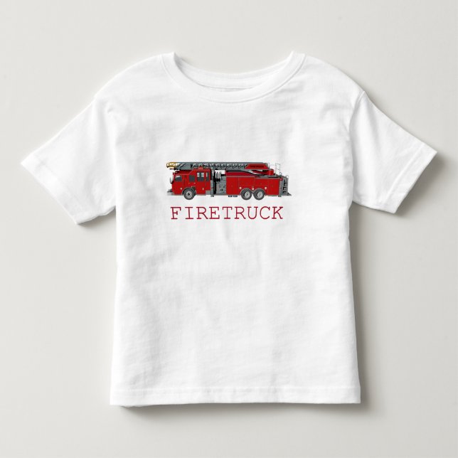 Camiseta De Bebé Firetruck (Anverso)