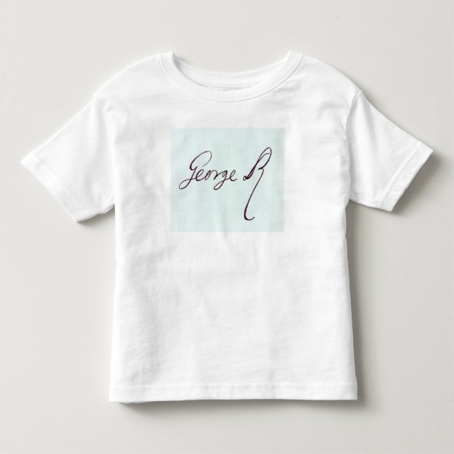 Camiseta De Bebé Firma de George II (Anverso)