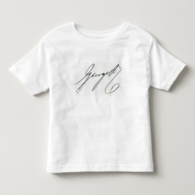 Camiseta De Bebé Firma de George IV (Anverso)