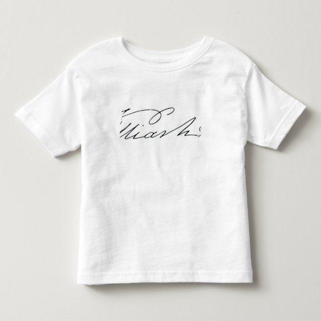 Camiseta De Bebé Firma de Guillermo IV, 1831 (Anverso)