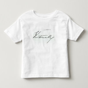 Camiseta De Bebé Firma de la reina Victoria (pluma y tinta en el